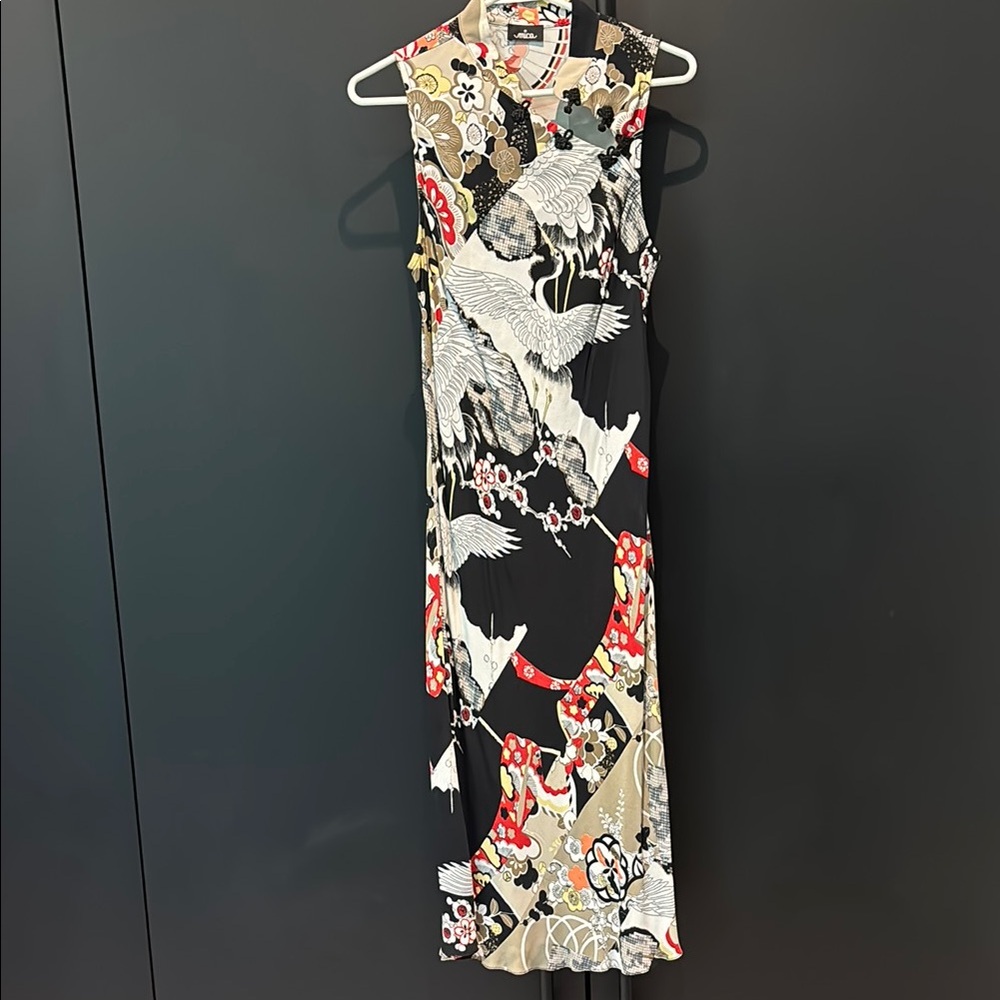 Elegant Multicolor Sleeveless Dress